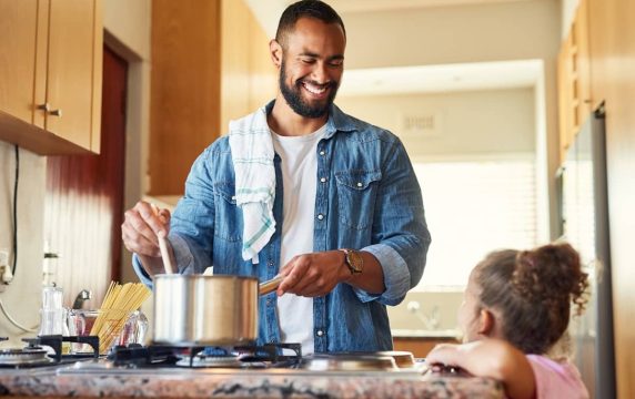 Cooking at home with Kitchen Warehouse products